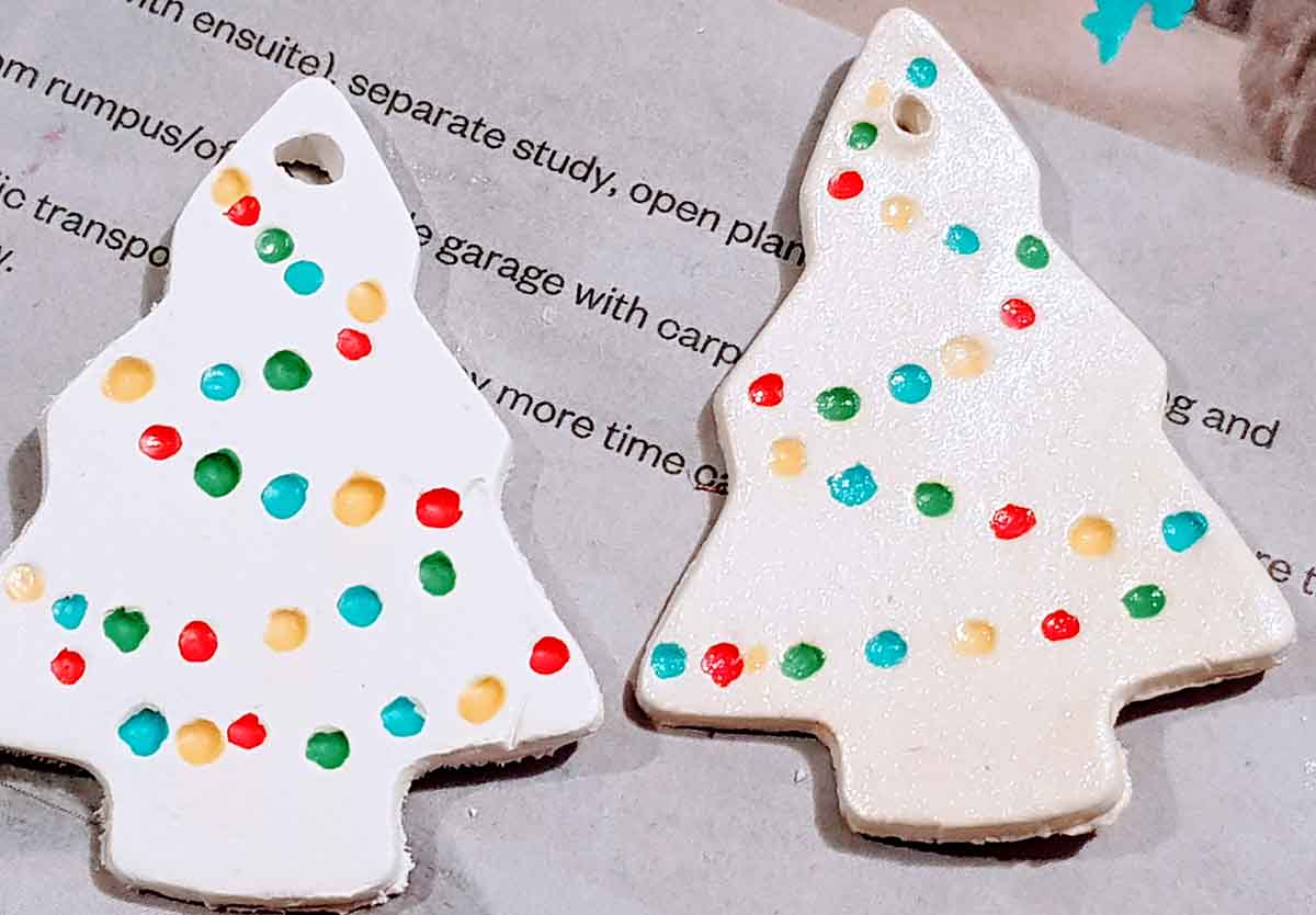 Diy christmas decorations air dry clay